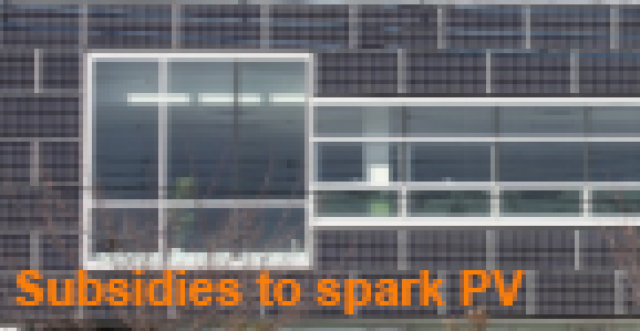 PV spark subsidy